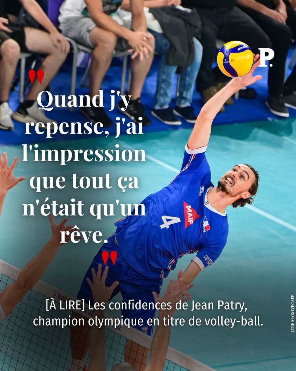 LePoint's tweet photo. 🥇Médaille d’or aux Jeux olympiques de Tokyo en 2021, le volleyeur Jean #Patry participe aux Jeux de #Paris2024. Retour sur le parcours de ce jeune Montpelliérain de 26 ans ➡️ https://t.co/dkiEY8Db65
✍️ @AdeliaPaolillo
#JO #volley https://t.co/i9LZjIGNte