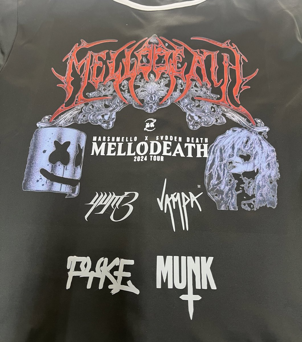 KCCustoms (@kccustomizes) on Twitter photo My jersey for MELLODEATH was/is one if the sickest jerseys I have made to date no autographs but that thing is 🥶 <a href="/svddendeath/">SVDDEN DEATH</a> and <a href="/marshmello/">marshmello</a> packed the venue to capacity and then proceeded to decimate the entire crowd my first wall of death and it will definitely not be my last My jersey for MELLODEATH was/is one if the sickest jerseys I have made to date no autographs but that thing is 🥶 <a href="/svddendeath/">SVDDEN DEATH</a> and <a href="/marshmello/">marshmello</a> packed the venue to capacity and then proceeded to decimate the entire crowd my first wall of death and it will definitely not be my last