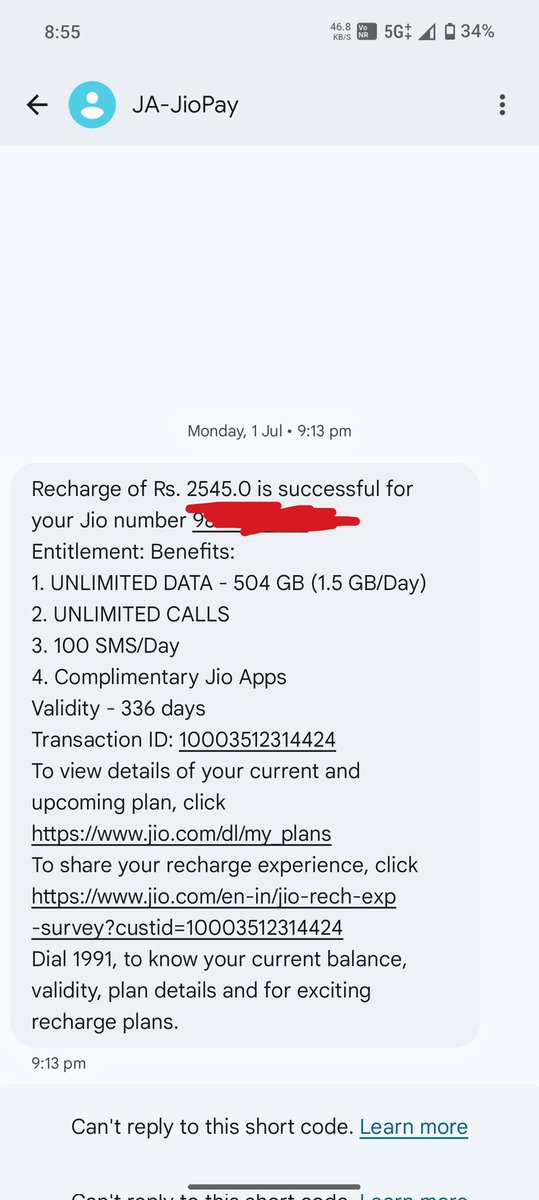 BhavukVerma17's tweet photo. Where is my unlimited 5G @JioCare @reliancejio @reliancegroup @GyanTherapy @Doj_007 @Arshdhillon121 https://t.co/Cl0ut6YZk1