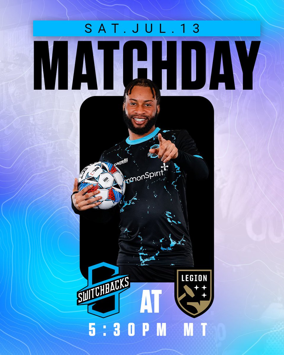 Switchbacks 🆚  Birmingham Legion

🏟️: Protective Stadium
⚽: Kickoff 5:30 pm MT
🍻: Watch Party at Dave &amp; Buster's

#forthesprings #switchbacksfc