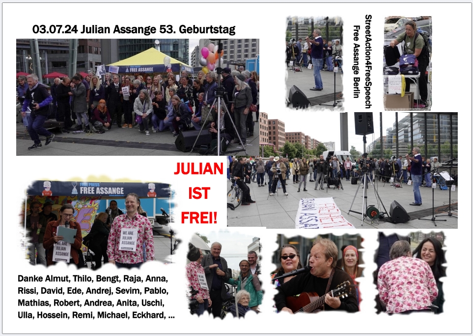 Berlin4Assange's tweet image. #JulianAssange ist frei! 
Danke an die Mitstreiter von 
➡️#StreetAction4FreeSpeech, #FreeAssangeBerlin
➡️#Leipzig4Assange, #AttackeCottbus, 
➡️#Hamburg4Assange, #FreeAssangeMünchen
➡️und alle anderen Unermüdbaren.