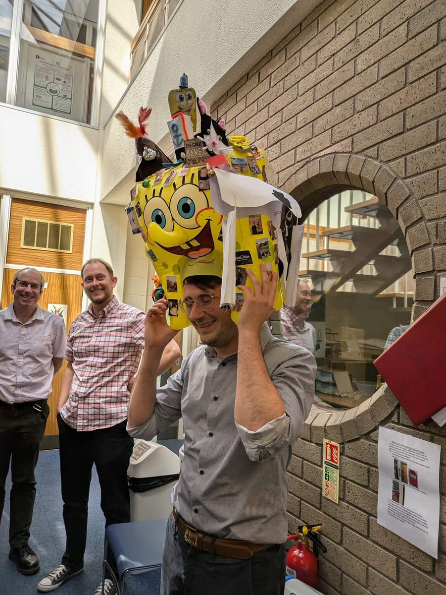 Passed my PhD viva! 
Ft my very accurately designed viva hat