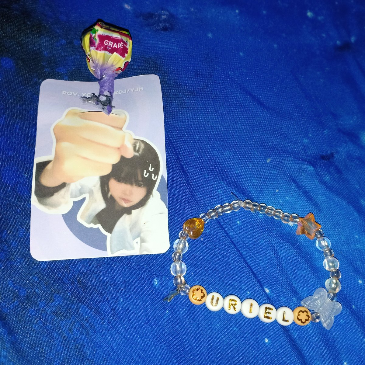 mayu_monochrome's tweet photo. Omg I just realized I wasn't able to include this pretty Uriel bracelet, coscard and lollipop from @briancoser_ ! It was still on my bag! Thank you so much once again, you are so sweet 🥹🙏💕 https://t.co/sk1k8BukMB