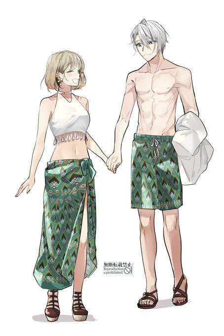 #刀さに水着デート ちょぎさに 