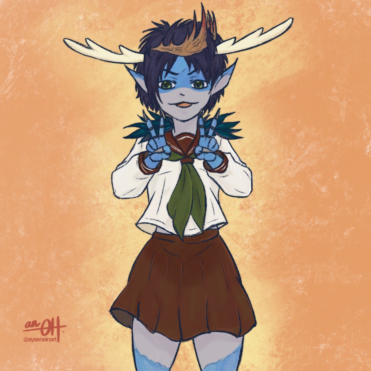 ayseneinart's tweet image. My Deer Enemy Okotan~ 🦌

#oko #mtg #mtgfanart