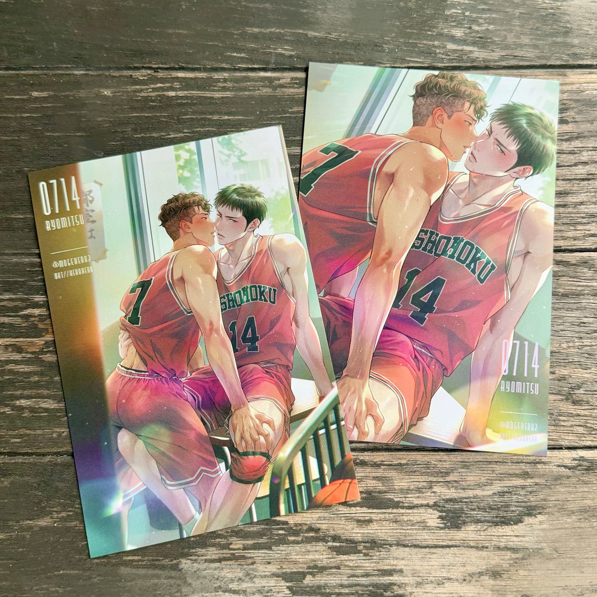 「明日の無配!是非もらってください #7月14日はリョ三の日」|へらへら🏀5/4部数アンケ中のイラスト
