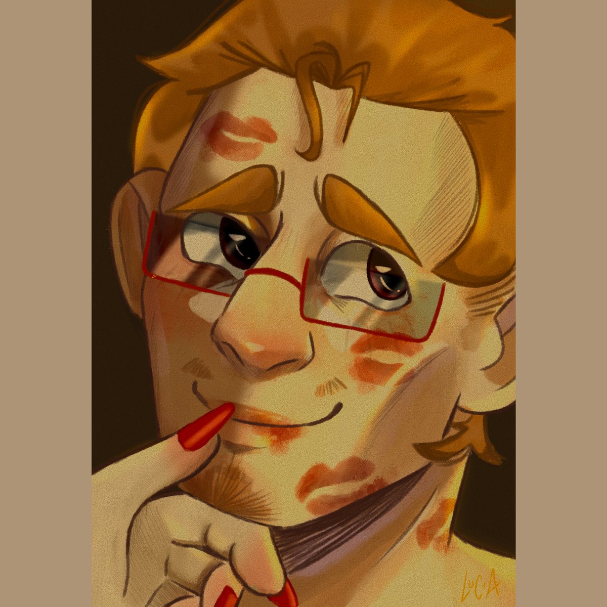 Luc_kyCh4rm's tweet image. My favourite bisexual nerd 🙏💕
#ocart #originalcharacter #procreateart #digitalart