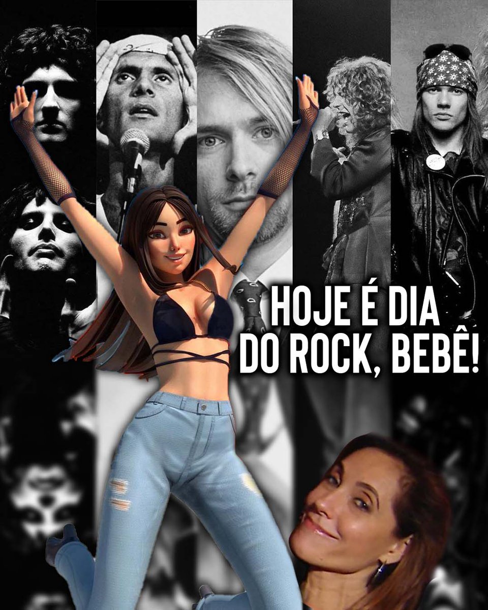 NallaEstephan's tweet photo. Feliz dia mundial do Rock 🎸🤘 Qual é o seu artista favorito? 🥰

#nallaestephan #metaverse #metaverso #diadorock #fictionalcharacter #DiaMundialDoRock https://t.co/eDIAzks9VA