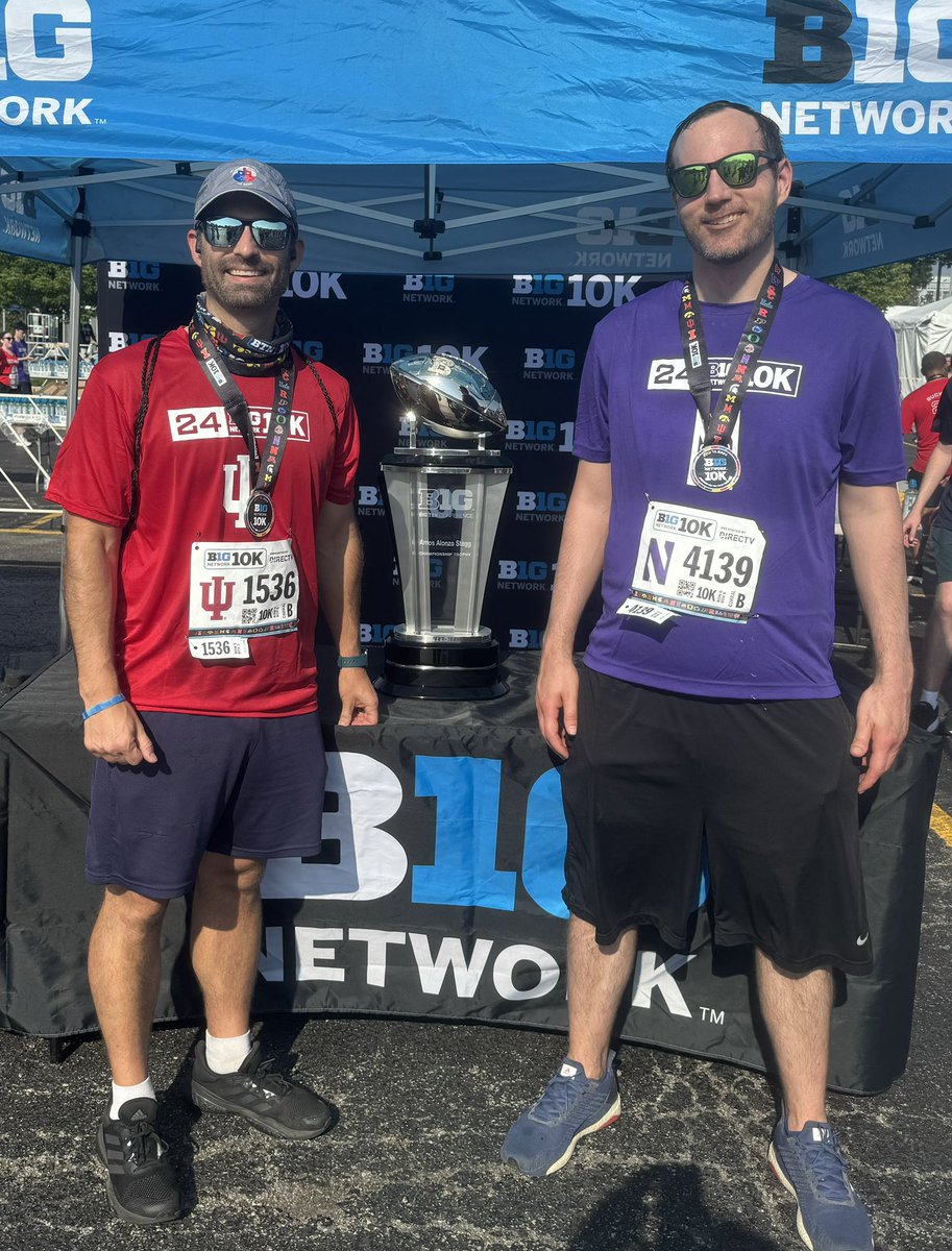 JFhoff's tweet image. Continued the tradition of running the @BigTenNetwork BTN BIG 10K. A big thank you to the event organizers and volunteers! It was great welcoming the former PAC 12 universities, @USC, @uoregon, @UCLA and @UW 🤝