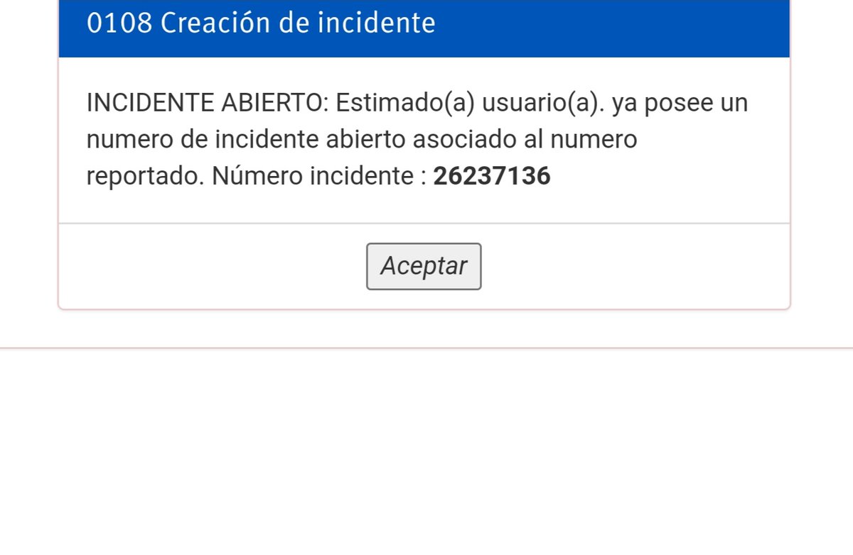 ObiCreacion's tweet photo. @salaprensaCantv O.T.M_321_t.m.o*

#13/07 #CANTV #caracas  M.G Jesús Aldana y a todo el e @saladeprensaCantv presentó falla de internet y no tengo tono teléfono  Tengo saldo positivo de -634.02 bs  Reporte 26237136 https://t.co/4mw0SupGPQ