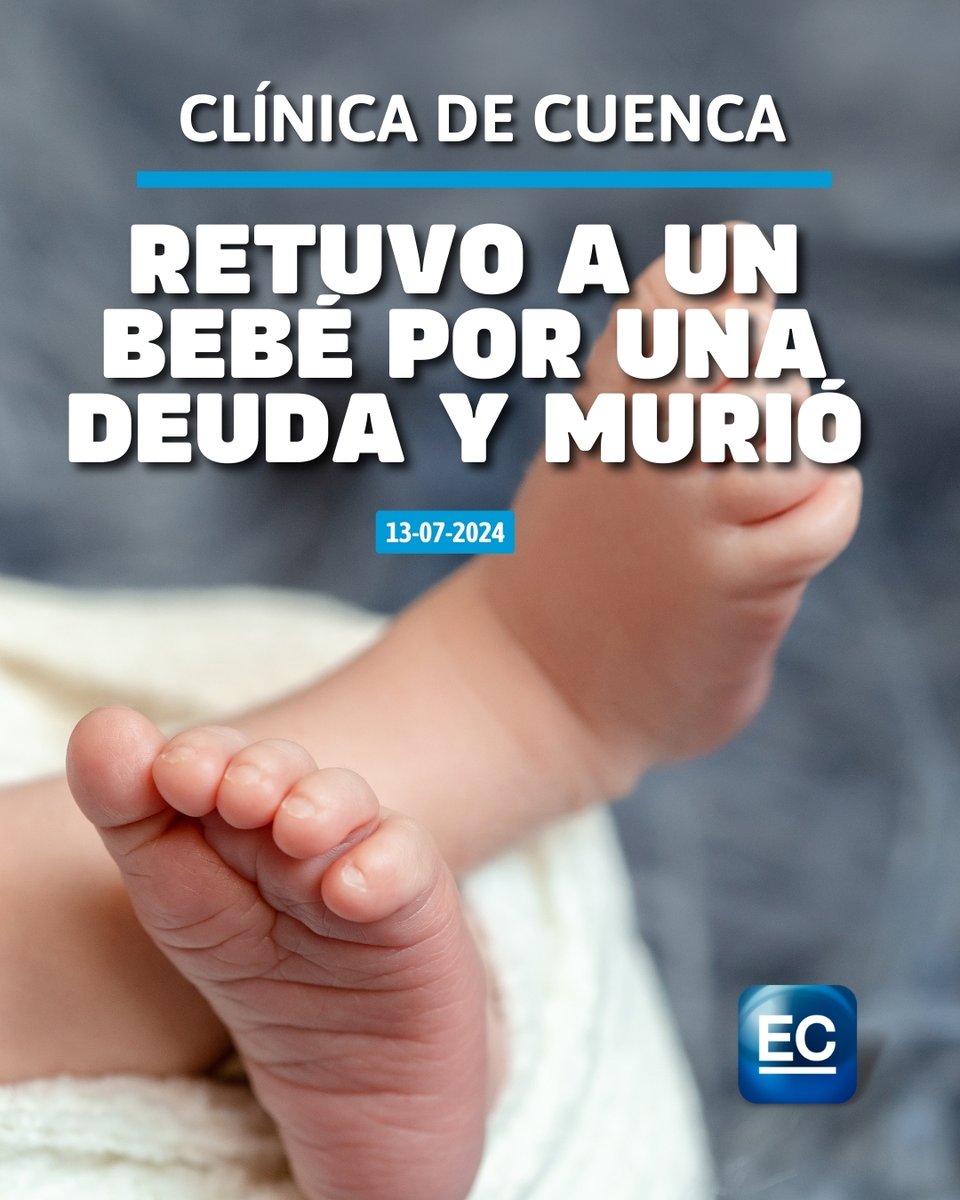 elcomerciocom's tweet photo. El bebé falleció, mientras era retenido por una clínica, hasta que los padres pagaran 8 300 dólares. 👇

https://t.co/2xOgxEt7qh https://t.co/0XnG0vggJ7