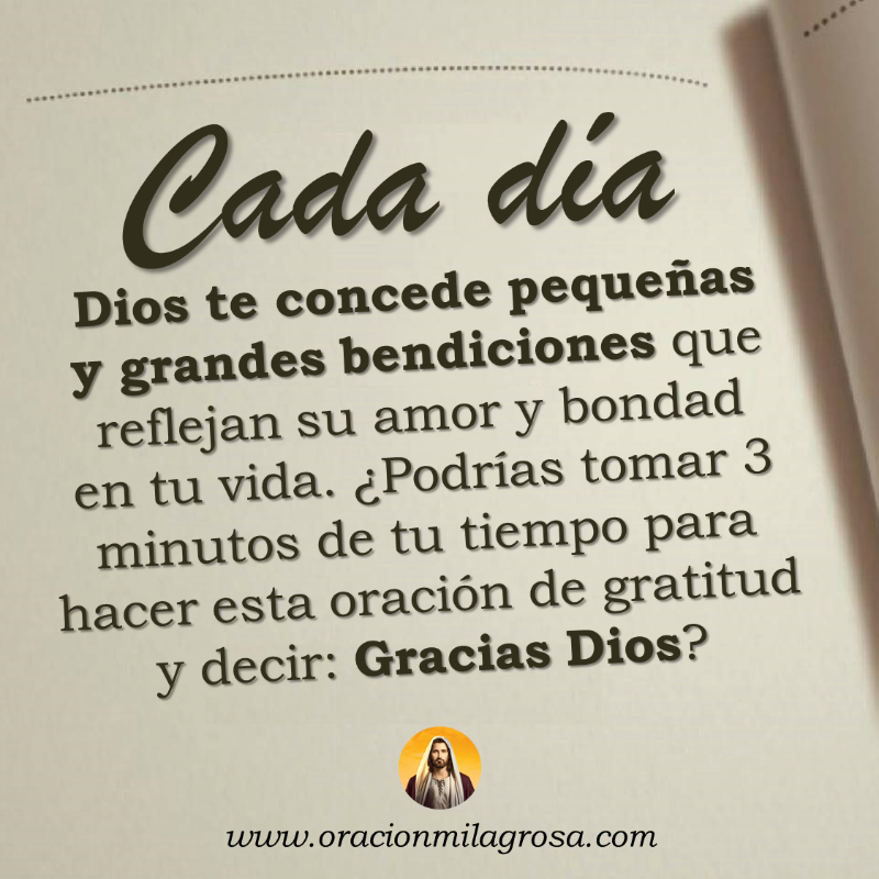oracion_milagro's tweet photo. ORACIÓN PARA DAR GRACIAS A DIOS: Haz esta oración para dar GRACIAS A DIOS por tantas cosas maravillosas que Él hace por ti, pon tu vida en las manos del Señor y pídele que te ayude a vivir en salud, felicidad, triunfos y prosperidad.

Haz esta oración en: https://t.co/mz8nMAfbEo