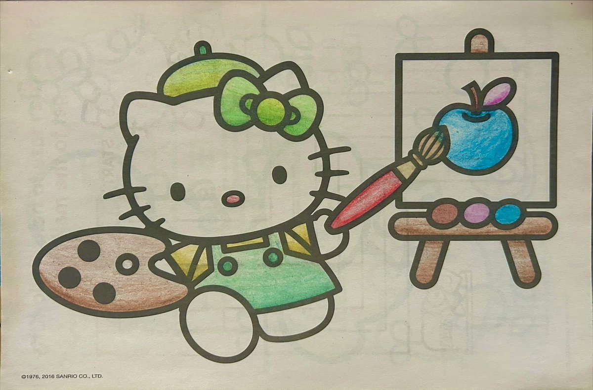 LittleToots1's tweet photo. painter kitty!!! 🎨 🖼️ https://t.co/oVOuBORsAA