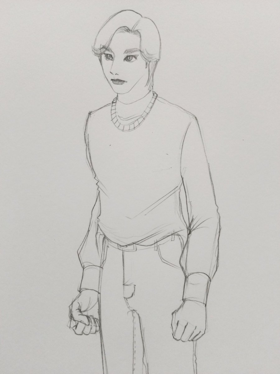 ไม่ได้วาดมือบนกระดาษมานานมากอ่ะ มือไม่ค่อยนิ่งเลย  เส้นแบบดูยุ่งๆ

#drawing #handdrawing #handdrawn #drawingonpaper #pencil  #portrait #art #artist #illustration