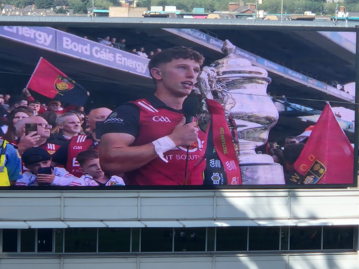 officialdowngaa's tweet photo. Tailteann Cup Final
Full time
Down: 0-14(14)
Laois: 2-6(12) https://t.co/y7WG6ew4Gf