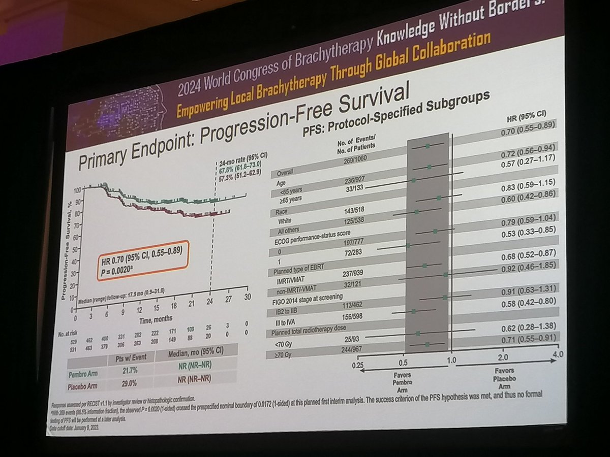 MGimenoRadOnc's tweet photo. Future steps for locally advanced #cervicalcancer tratments?
#GYN at #WorldBrachytherapyCongress
#abs2024 #gynbrachy #cervicalcancer https://t.co/KRhigEHzGu