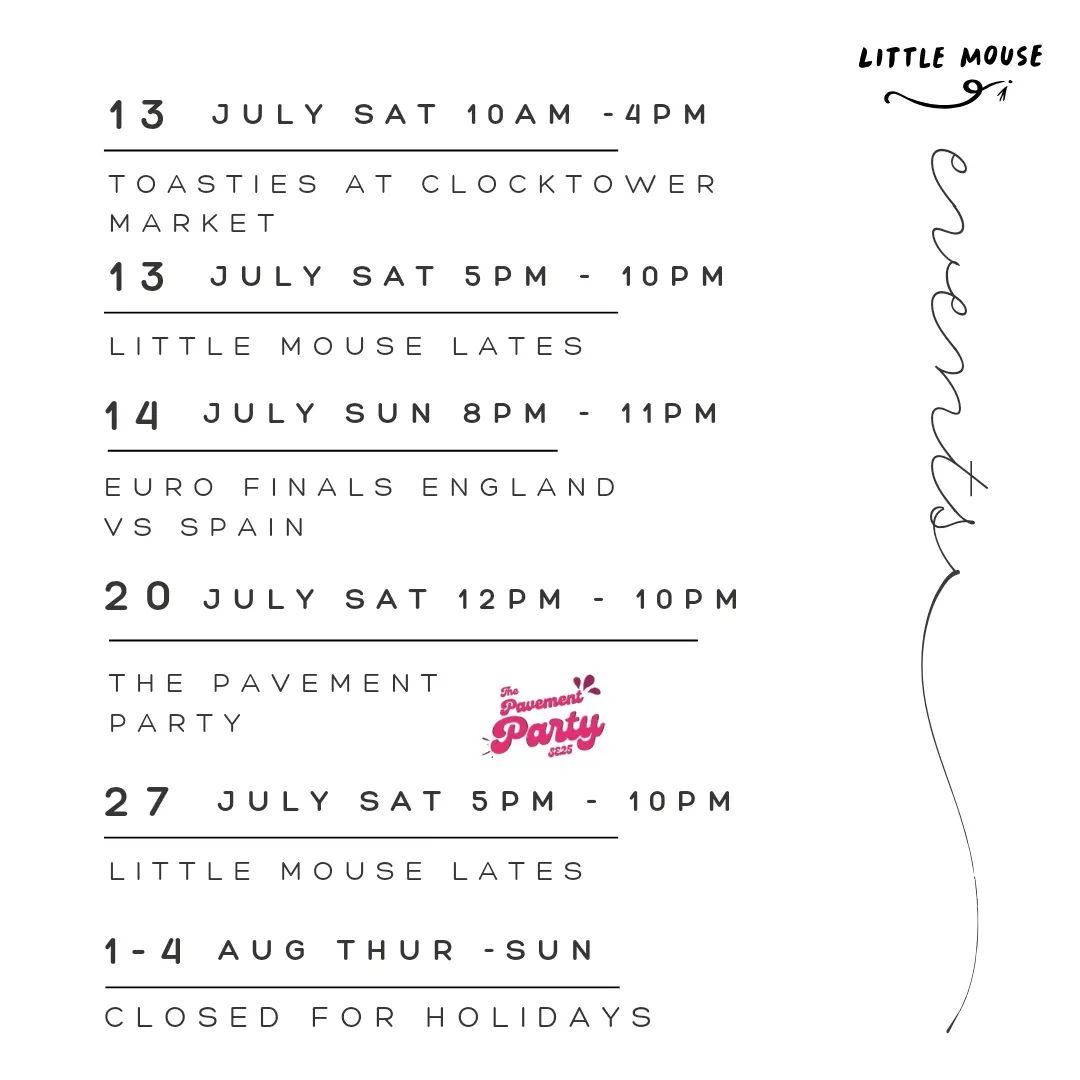 South Norwood Net (@southnorwoodnet) on Twitter photo Events at <a href="/LittleMouseSE25/">Little Mouse Cheese</a> this July!
#SouthNorwood #Cheese #SE25 #SE25Events #Croydonevents #MoreCheese #Cheeseandwine #Cheeseparty #EUROS2024 Events at <a href="/LittleMouseSE25/">Little Mouse Cheese</a> this July!
#SouthNorwood #Cheese #SE25 #SE25Events #Croydonevents #MoreCheese #Cheeseandwine #Cheeseparty #EUROS2024