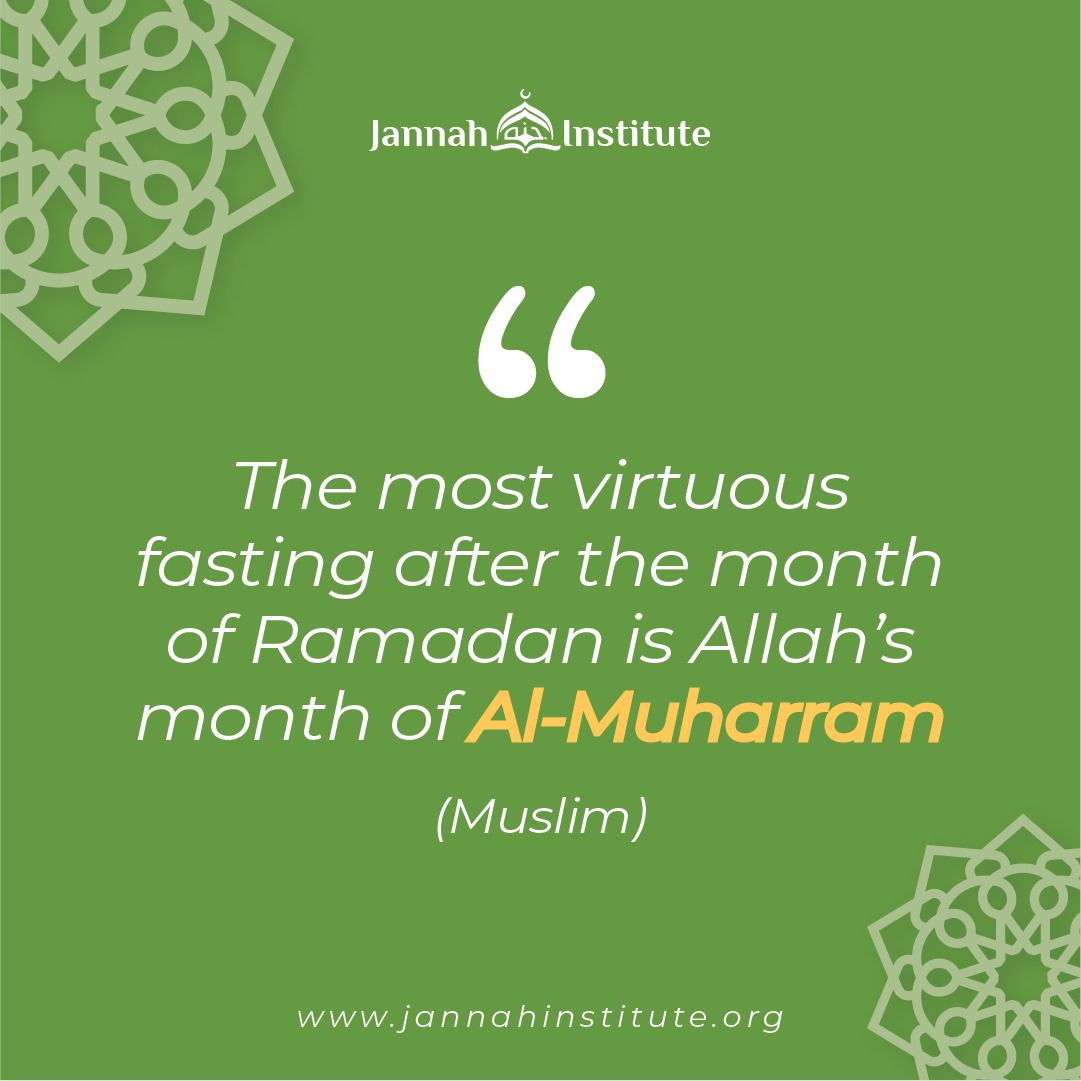 ✨Important Dates This Month

The Day of Ashura occurs on the 10th of Muharram. It’s expected to fall on Tuesday, July 16th, 2024.

The Messenger of Allah (ﷺ) was asked about observing As-Saum (the fast) on the tenth day of Muharram, and he (ﷺ) replied, "It is an expiation for