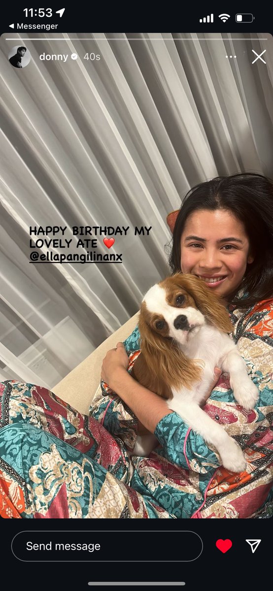 alwaysxdonbelle's tweet photo. to be love by donny pangilinan hits different no? 

Grabe the priorities🙌❤️ this is a reminder na never ever settle for less😭 

Congratulations, Belle and Happy Birthday Ate Ella!! 💗

#DonnyPangilinan #BelleMariano 
#DonBelle https://t.co/ESDhA2BQKT