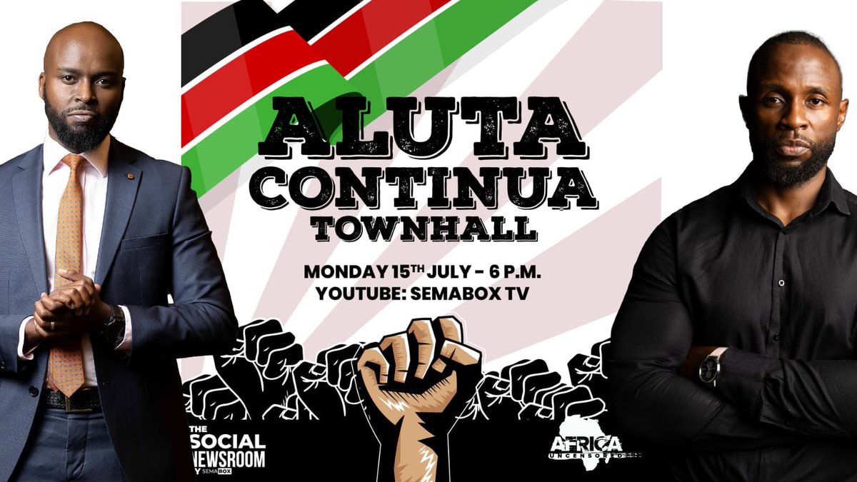johnallannamu's tweet photo. On Monday 🇰🇪 will enter the one month mark since protests began. The Social Newsroom @MarkMasai @danaceda and @AfUncensored co-host a townhall taking stock of everything that has happened in the one month since, and look ahead to what may be coming. Limited slots to be in the live audience but will be streamed live. Register here: https://t.co/icAzx41Tfp