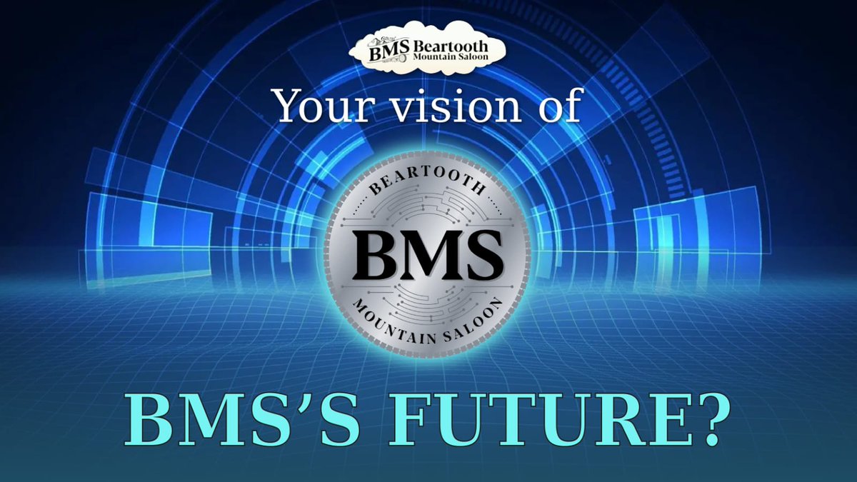 BeartoothSaloon's tweet photo. Imagine the future with BMS in 2025! What new features or innovations do you see? Best ideas get featured on our next live stream! #BMS2025 #FutureIdeas https://t.co/NEzhQTI46f
