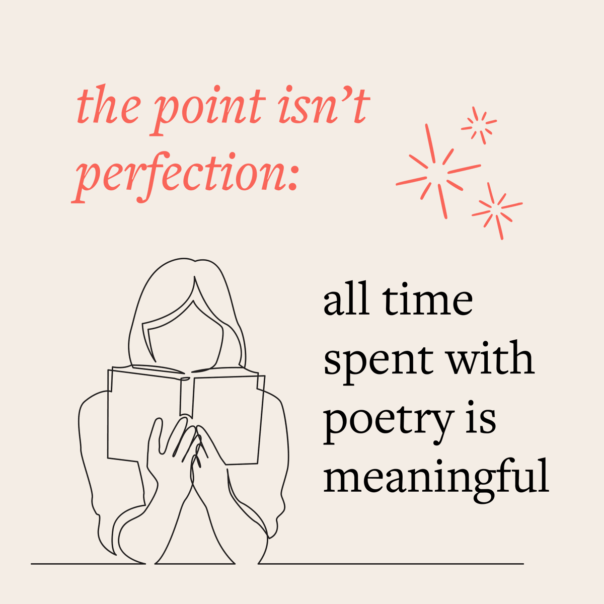 SealeyChallenge's tweet photo. Remember, the point of the Sealey Challenge isn't perfection—the point is to spend time with poetry! Whether you read one single poem or 31 books this August, all time spent with poetry is meaningful 💖

#sealeychallenge #poetry https://t.co/ovlsUZ9cqU