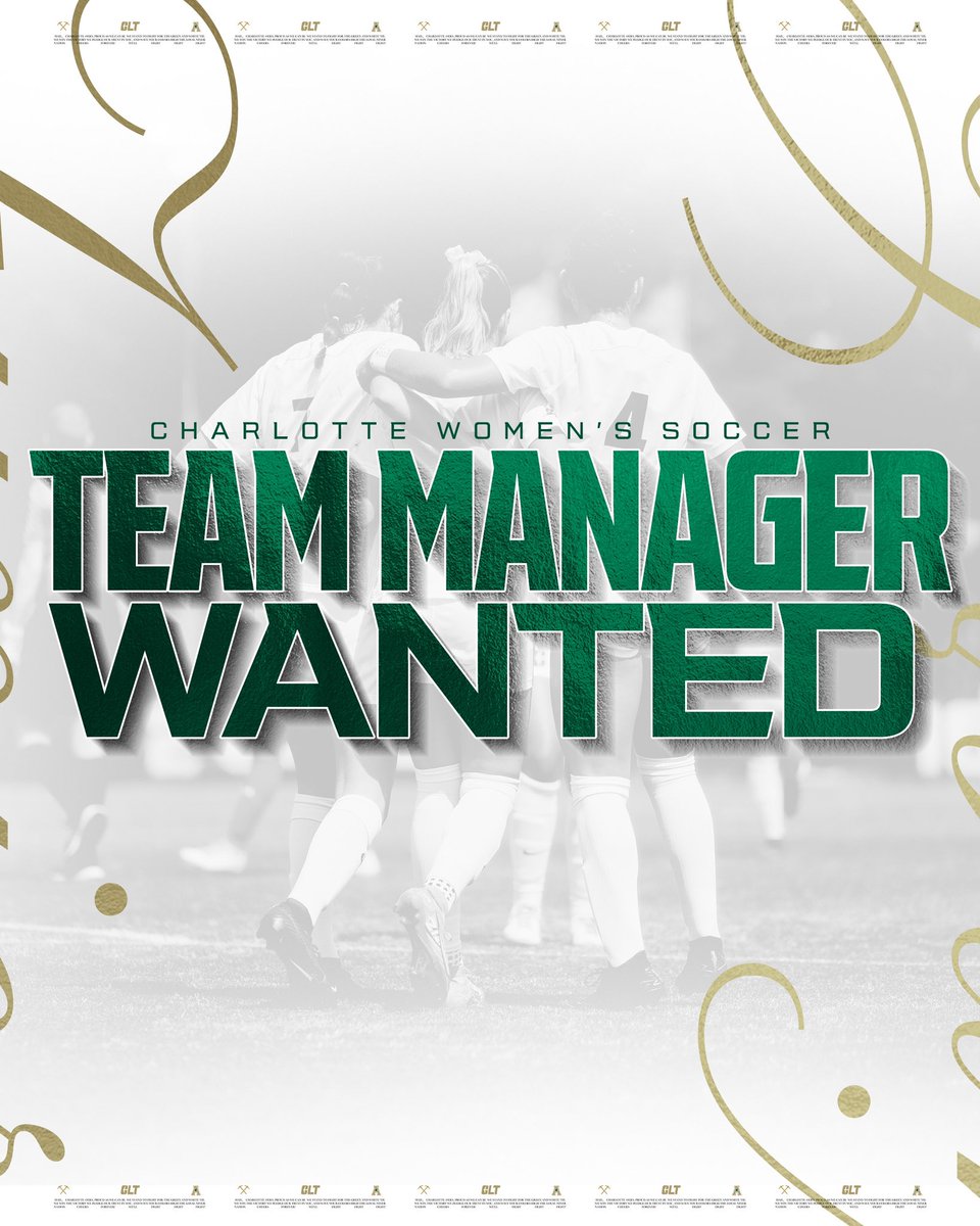 CharlotteWSoc's tweet photo. Perks:
Team gear✅
Occasional travel with the team✅
Occasional meals✅
Resume builder and hands on experience✅
Stipend included✅
If interested please email ninerwsoc@charlotte.edu https://t.co/IgPb9H4PEO