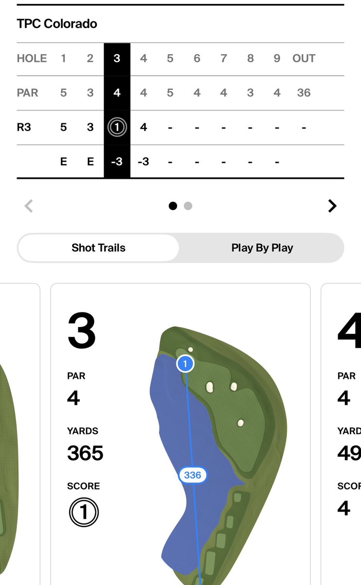 acaseofthegolf1's tweet photo. Well that is something. (Assuming it’s not a scoring error)

Timmy Crawford just made an ace on a par for in Colorado KFT event. https://t.co/oSYFBEPaGB
