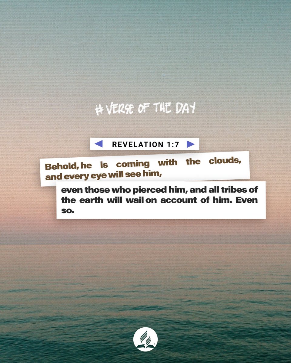 jhadventist's tweet image. As we reflect on this powerful promise, let's prepare our hearts and lives for the glorious return of our Savior. Let His love and grace guide us every day. 

#SecondComing #Faith #Hope #JesusIsComing #SeventhDayAdventist #VerseOfTheDay
