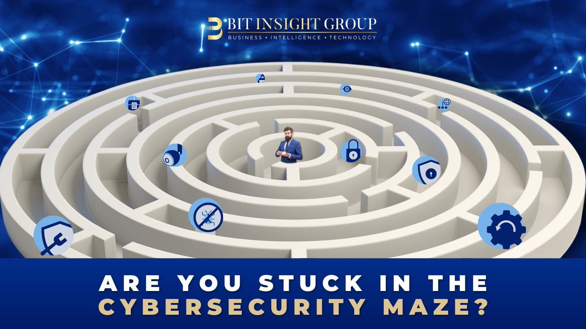 BITInsightGroup's tweet image. Feeling lost in the cybersecurity maze? Let BIT Insight Group guide you to safety! Our expert IT services ensure your data stays protected and your business runs smoothly. Don’t let cyber threats slow you down. 🌐🔒

#Cybersecurity #ITServices #SafeNetwork #BITInsightGroup
