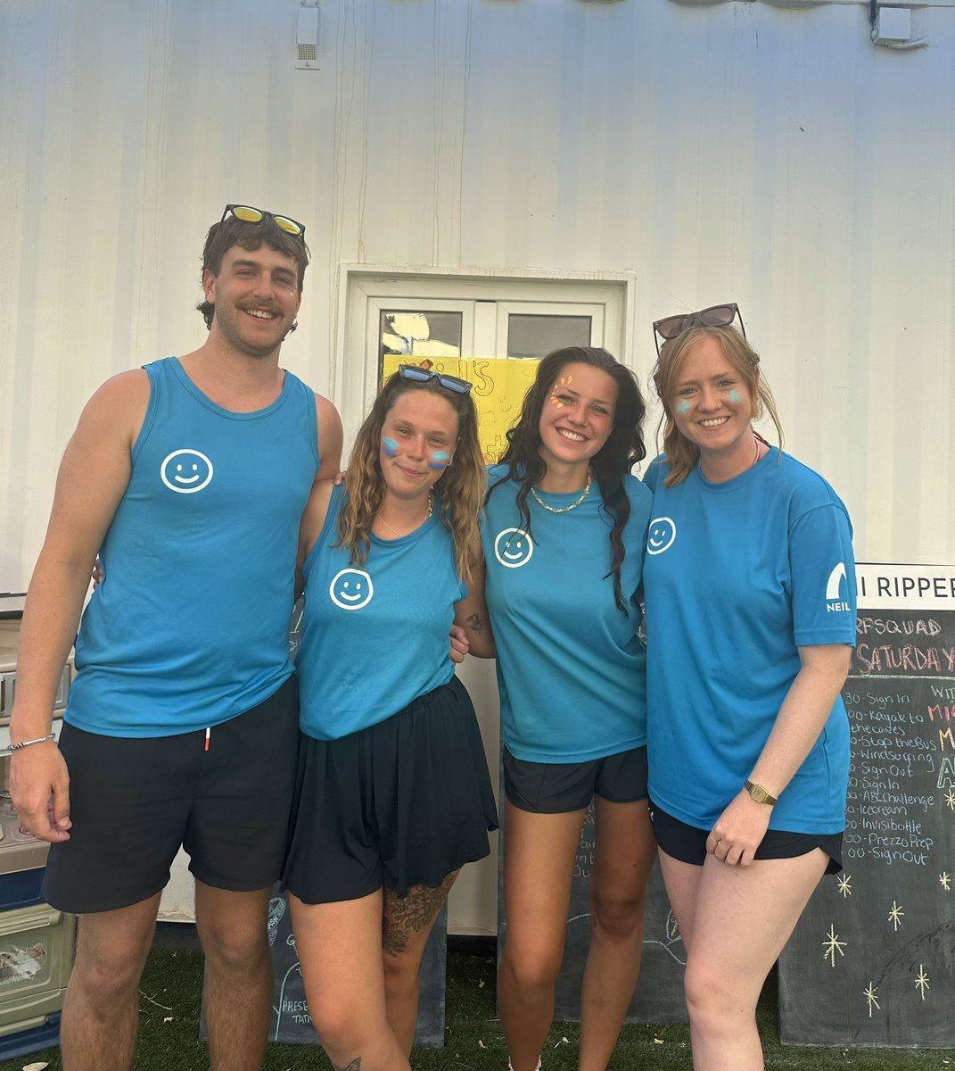 NeilsonCosmos's tweet photo. The nannies are all set for the kid’s presentation and they have perfected their dance routine to perform to the parents💃🥳🕺The week has been full of fun activities for the children from kayaking to swimming and face paint to ice creams! 🛶🍦🏊‍♂️ #neilsonholidays https://t.co/0ZnCrKjFrc