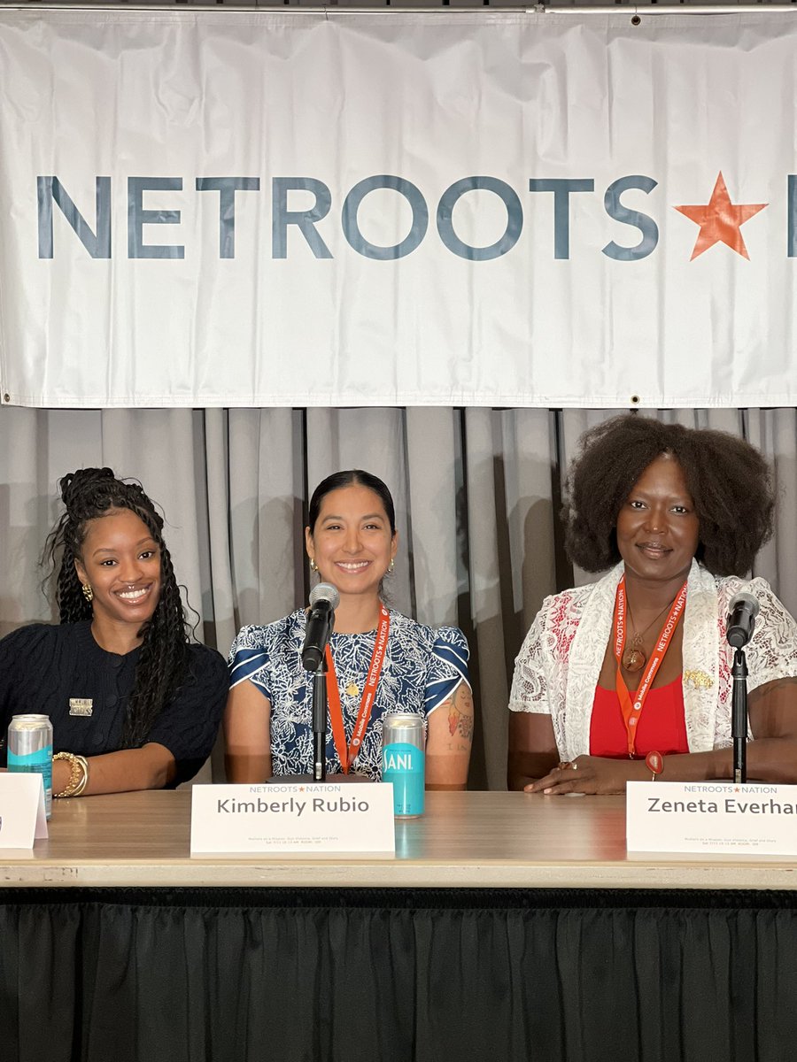 CJACTIONFUND's tweet photo. Our NE Regional Manager, Tarria Stanley, moderated a panel centering survivors of gun violence who turned their pain into purpose: @CouncilWomanZE of Buffalo, and Kimberly Rubio of Uvalde. 

Preventing more tragedies starts with creating support for survivors and their families. https://t.co/n8B8PQlFpt