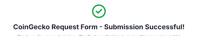 🥳COIN GEKO LISTING SUBMITED🥳