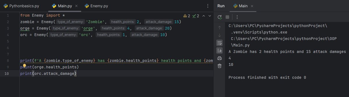 Gbemimighty's tweet image. Trying to learn constructors with @pycharm ...
#PythonNg #pythonprogramming
