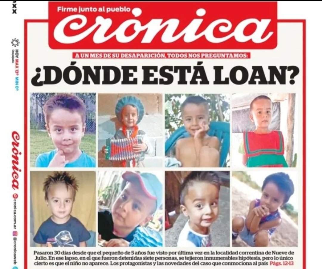 luisbremer's tweet photo. Un mes sin #Loan 
¿Dónde está #Loan ?
@CorrientesGob @gustavovaldesok @PatoBullrich 
#seguridad #sociedad #actualidad #Corrientes https://t.co/yWSOarBlL4