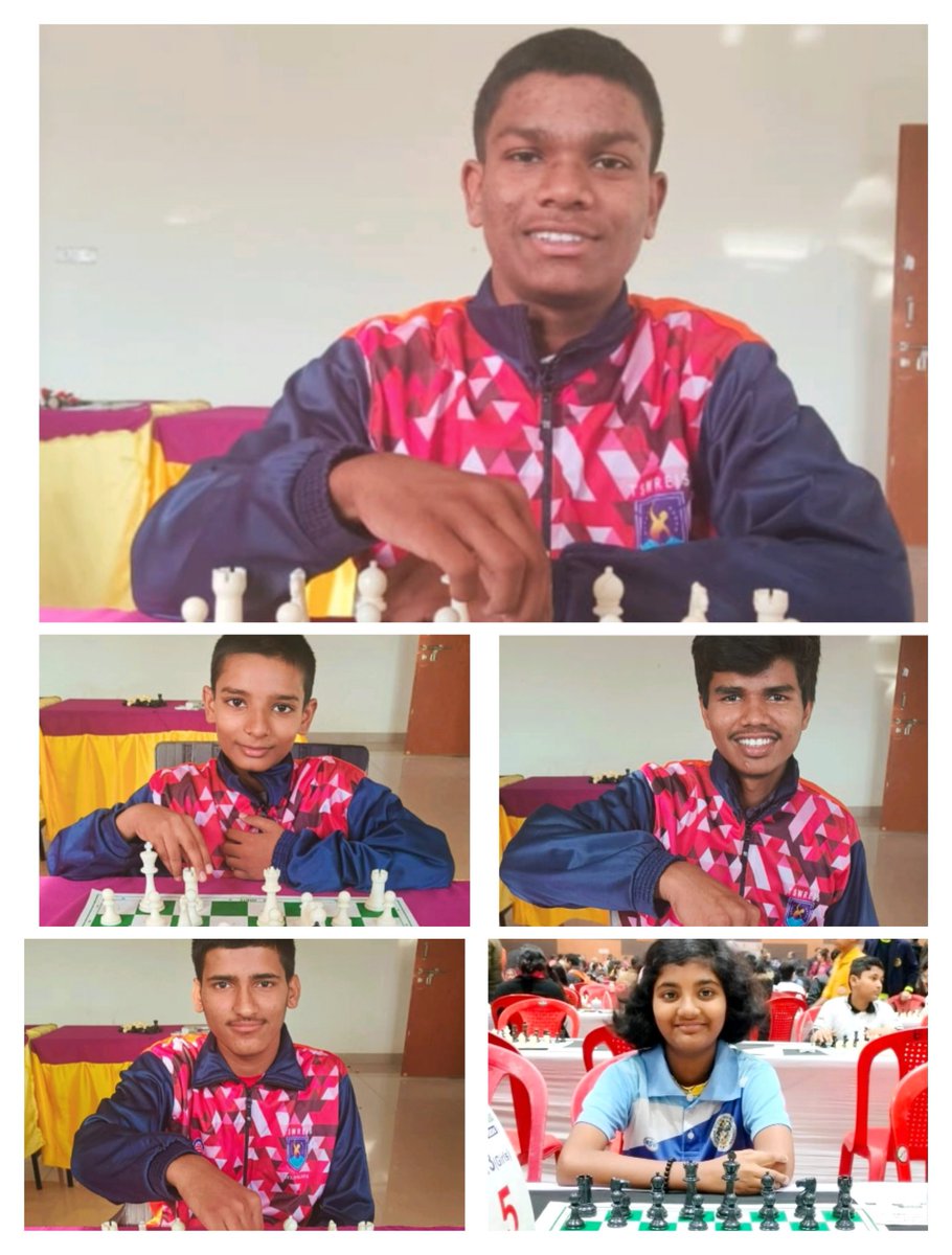 DrJabbu's tweet photo. Congratulations to TSWREIS's talented five! Jagadeesh, Ganesh, Manvith, Rajkumar &amp; Sri Lashya selected for World Chess Championship in Tashkent, Uzbekistan (Aug 1-8)! Wishing them luck &amp; celebrating their achievement! https://t.co/inBjoNty5L