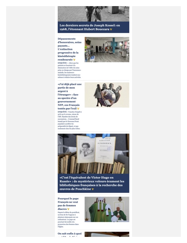 benjaminferran's tweet photo. Trois enquêtes, trois récits, deux reportages, un portrait et deux nouvelles séries d’été.

C’est le programme de la lettre du @Le_Figaro week-end, envoyée à l’instant à nos abonnés.

Avec des articles de @wallybordas, @paoliniesther, @edemontety, @Thom_asfr, @m_dadhemar, @jmguenois , @fabienpalem, @fallettiseb, @emmaconfrere, @mariongr & Alicia Dorey.