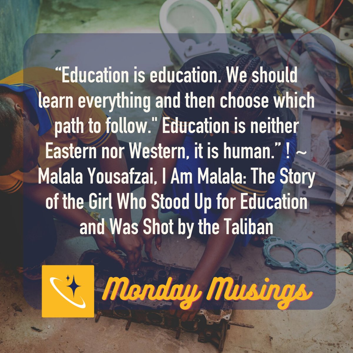 UDStars's tweet image. Monday Musings... #education #learneverything #MalalaYousafzai