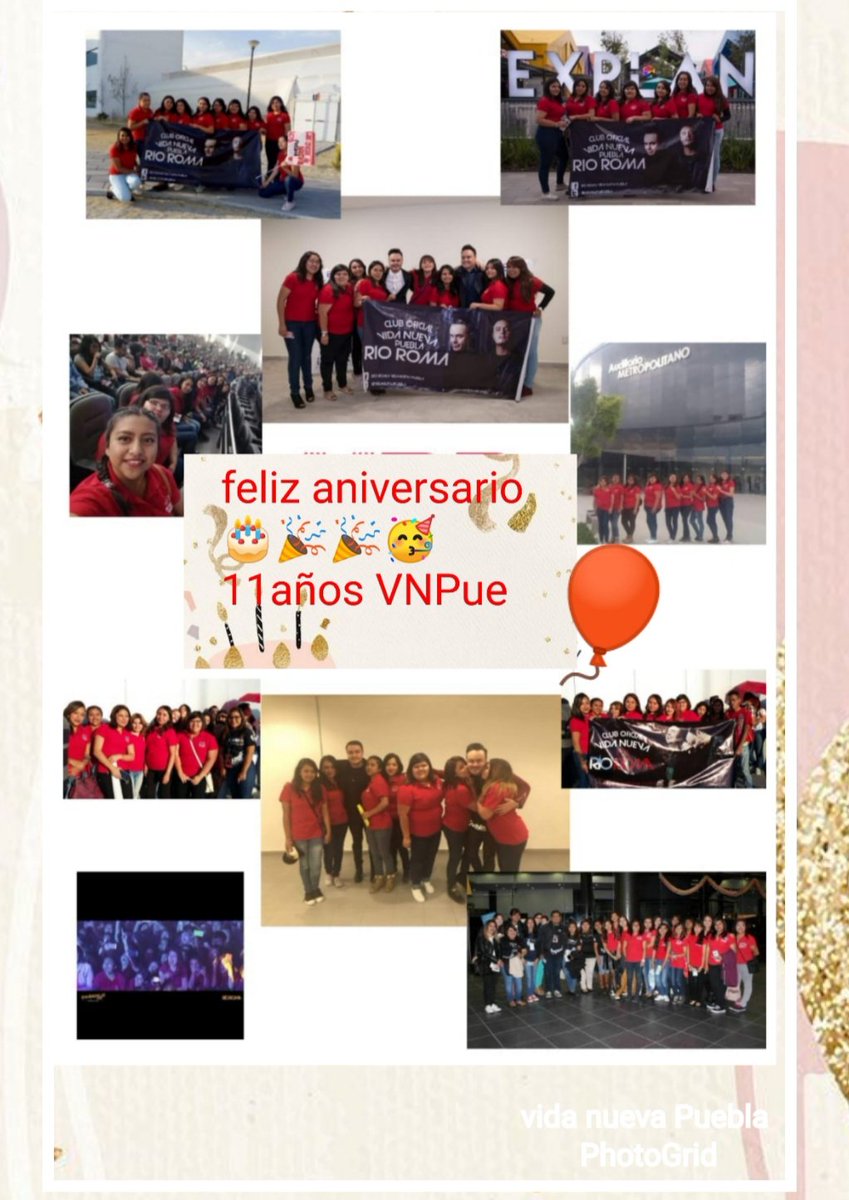 VidaNuevaPuebla's tweet photo. Hoy es un día especial estamos cumpliendo 11 hermosos años  seguimos conservando esa gran emoción de esperar verlos en cada concierto , aquí seguiremos apoyando a nuestro dúo favorito 😍 @RioRomamx @JoseLuis_Roma @Raul_Roma ❤️🎈 https://t.co/Zg3ju8G5OB