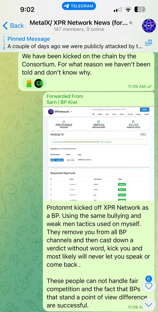 proton_mt's tweet photo. What @MarshallHayner @wearemetallicus could not accomplish @protonnz has.

Without warning, or reason—in the dead of the night—we were kicked off XPR Network Blockchain.

We are grateful for each and every supporter these 3 years—especially those who remain to watch the show.🍿 https://t.co/8VrIHlG4gj