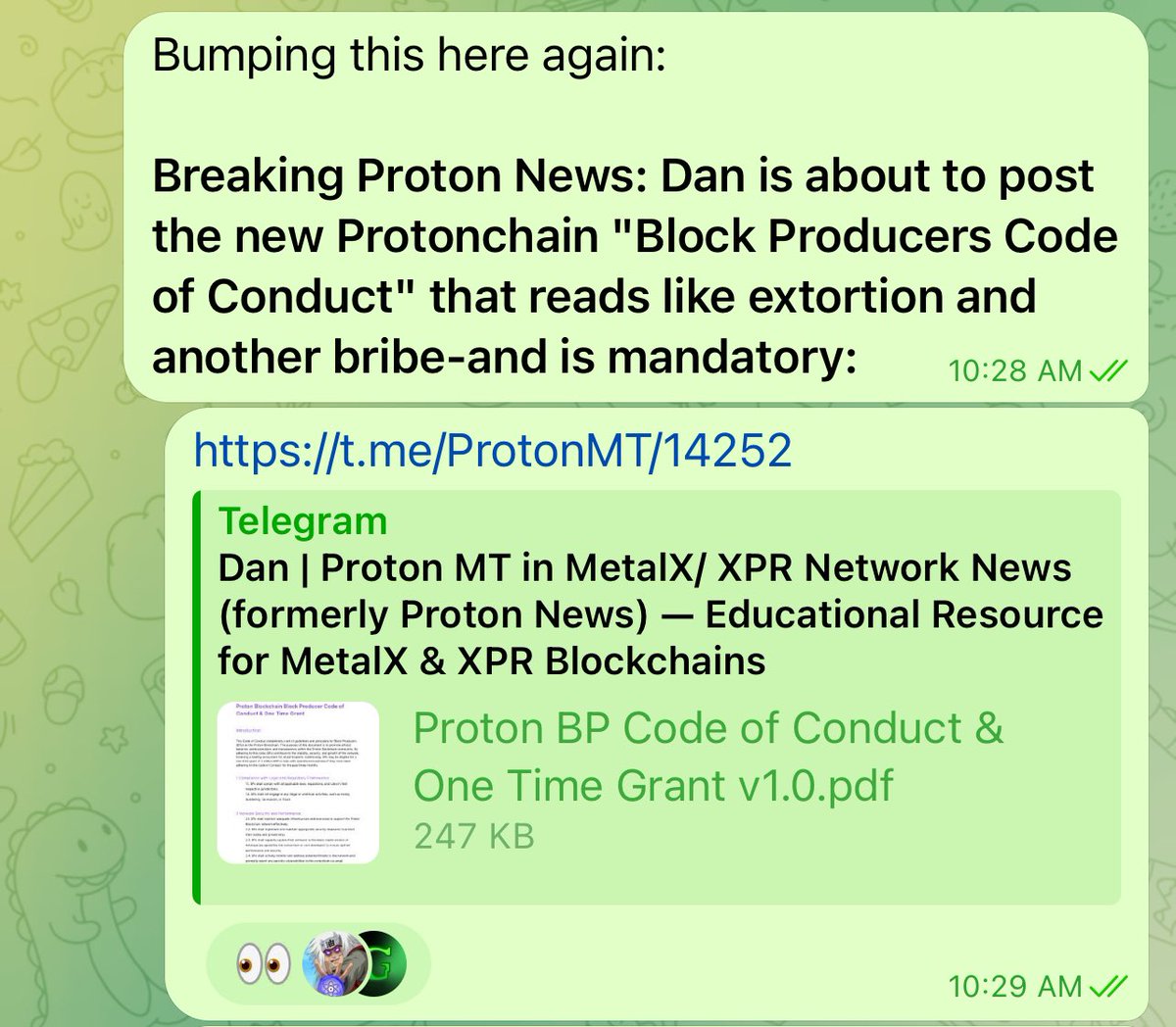 proton_mt's tweet photo. What @MarshallHayner @wearemetallicus could not accomplish @protonnz has.

Without warning, or reason—in the dead of the night—we were kicked off XPR Network Blockchain.

We are grateful for each and every supporter these 3 years—especially those who remain to watch the show.🍿 https://t.co/8VrIHlG4gj