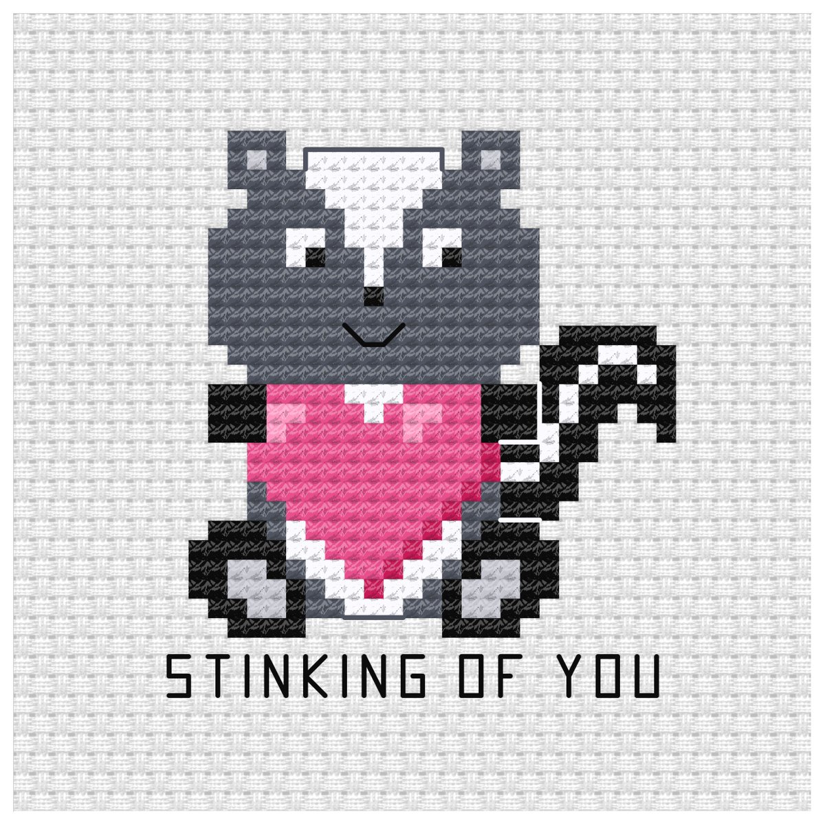 Hi patrons, this weeks pattern for you all is this adorable skunk pun. patreon.com/ringcat
#crossstitchpattern #patreoncreator #stinkingofyou #animalpun