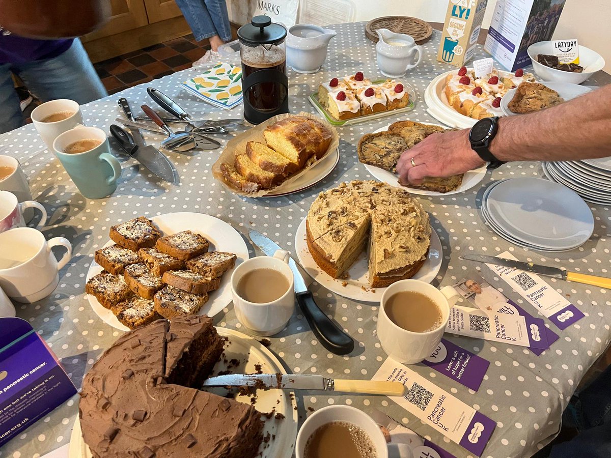 sarahj225's tweet image. We enjoyed taking part in the #BigStepForward for @PancreaticCanUK today, followed by plenty of tea and cake. Our village running club has raised £750 so far for this important charity. @SteepleClub #poweredbycake