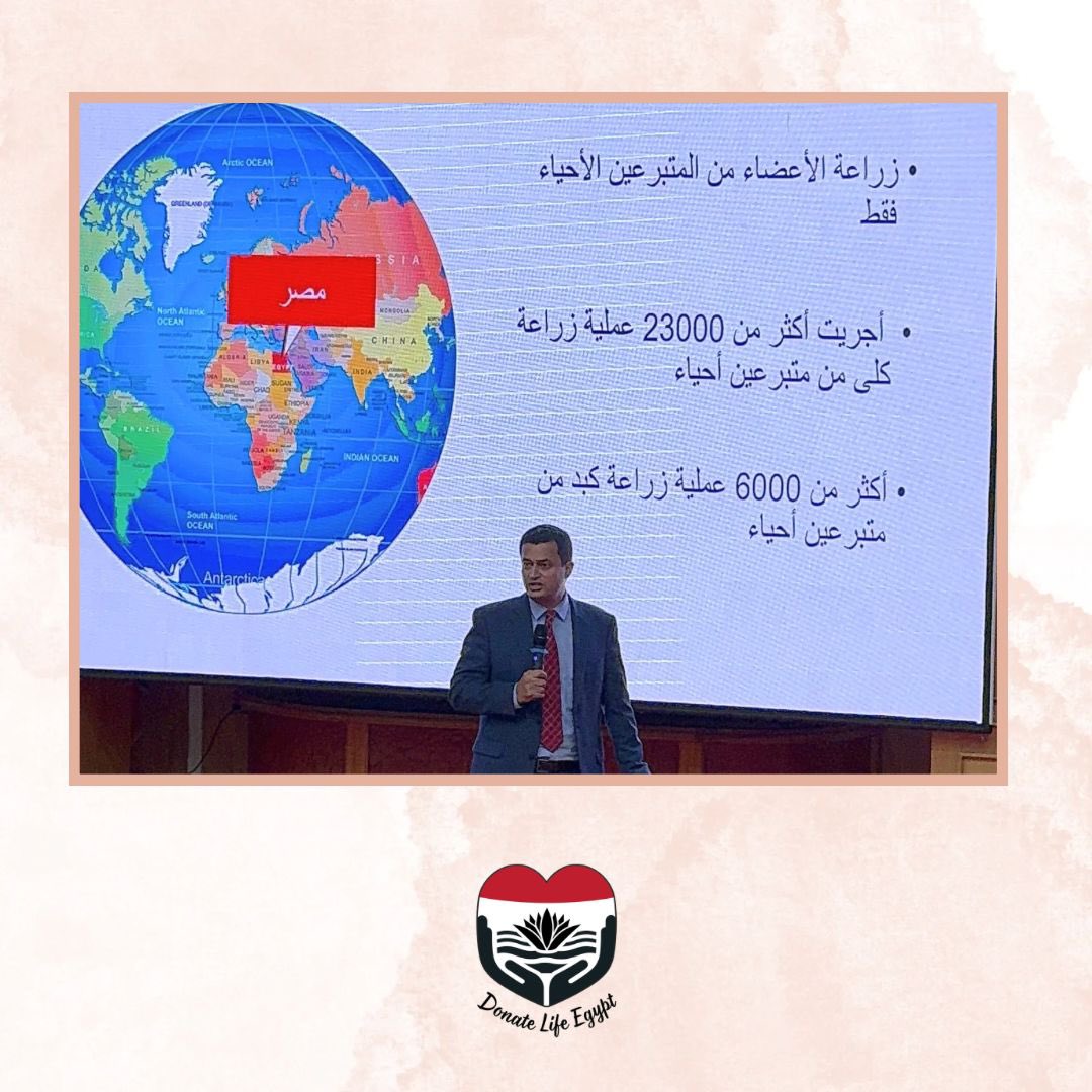 نود  مشاركة متابعينا و متطوعينا اولى خطوات حملتنا "تبرع حياة 
مصر" في المحافل الرسميه . حيث تم عقد مؤتمرنا الاول في كلية الطب جامعة المنصوره بتاريخ الثامن من يوليو ٢٠٢٤ . و نستعرض لكم اهم الفقرات و الفعاليات التي تم انجازها و اهم الكلمات التي القاها ضيوفنا و منظمينا الكرام. (1)