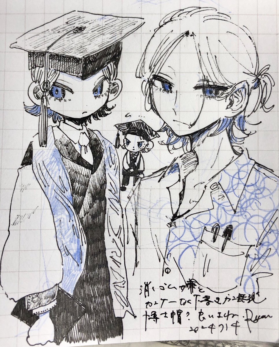 お帽子らくがき 