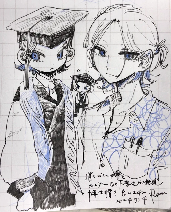 お帽子らくがき 