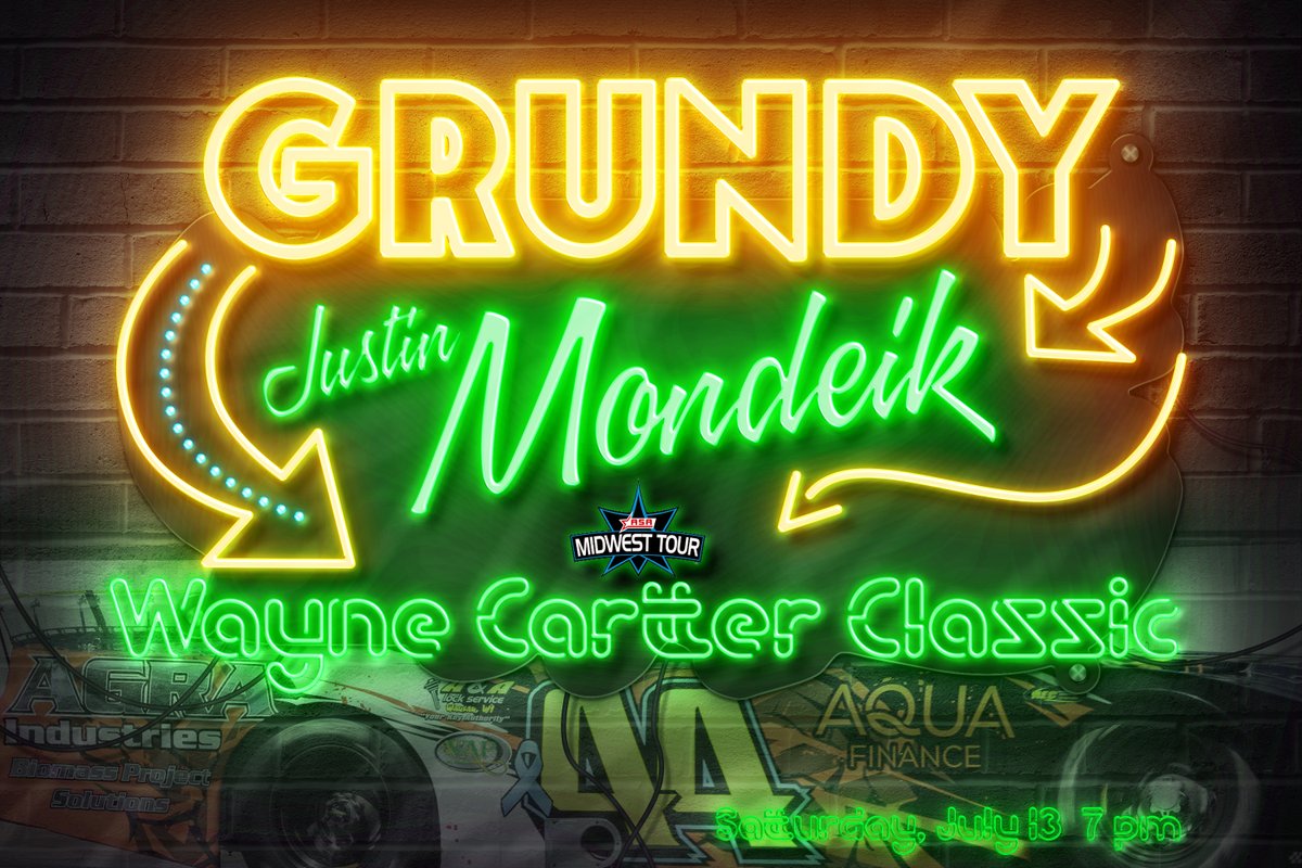 GRUNDY
Ready to battle at Grundy County Speedway in the Midwest Tour Wayne Carter Classic.
100 laps • Racing at 7 pm
📷 midwesttour.tv