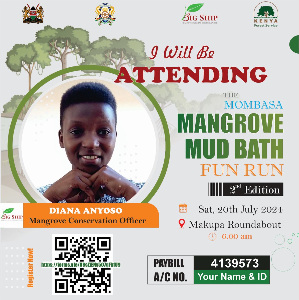 Anyoso_DeYan's tweet photo. Mangrove https://t.co/2SPUDW6kzg your slot, and let's have some fun. You can't miss this 2nd Edition on 20th July.
#MangroveFunRun2024
#Run4mangroves #MangroveFunRun
#WorldMangroveDay https://t.co/yKRaPe5i6z