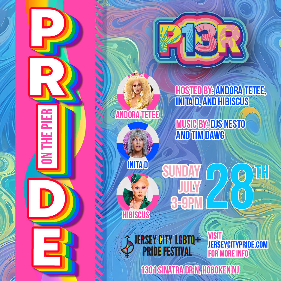 Join Us for Pride on the Pier at Pier 13 Hoboken! 🏳️‍🌈🏳️‍⚧️ For tickets and info, visit jerseycitypride.com/event/pride-on…

Pier 13 Hoboken and the Jersey City LGBTQ+ Pride Festival invite you to Pride on the Pier, one of the largest LGBTQ+ events in Hoboken! Get ready for a day filled with fun,