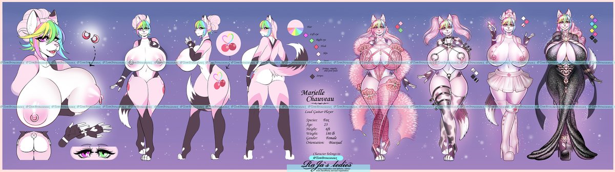 And here is an alternate ref sheet for Marielle, again by <a href="/Rajas_Ledies/">Raja | Commissions OPEN</a> 🍒